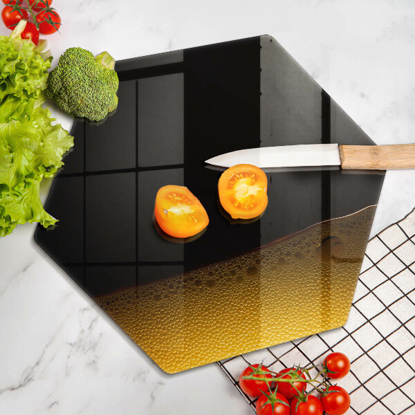 Skärbräda glas sexhörning Kolsyrat öl