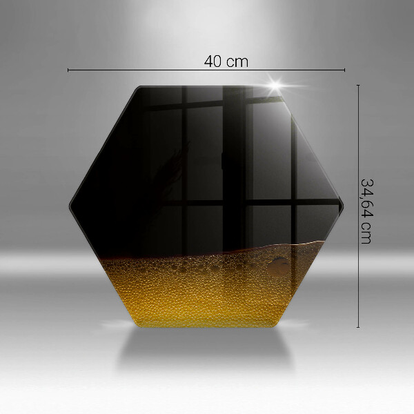 Skärbräda glas sexhörning Kolsyrat öl
