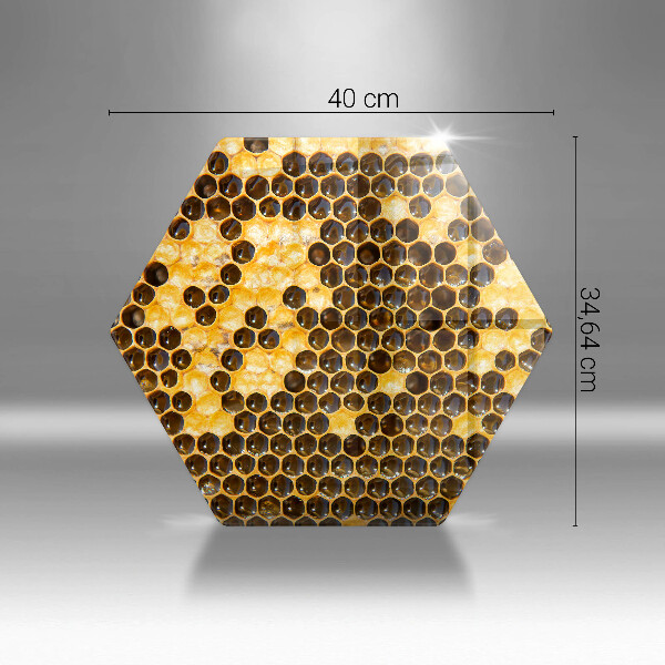 Skärbräda glas sexhörning Vaxkaka