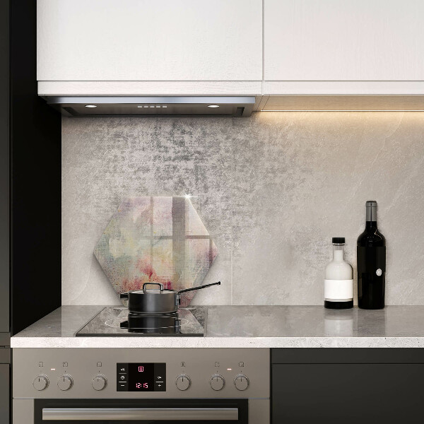 Skärbräda glas sexhörning Måla textur bakgrund