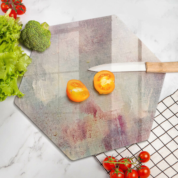 Skärbräda glas sexhörning Måla textur bakgrund