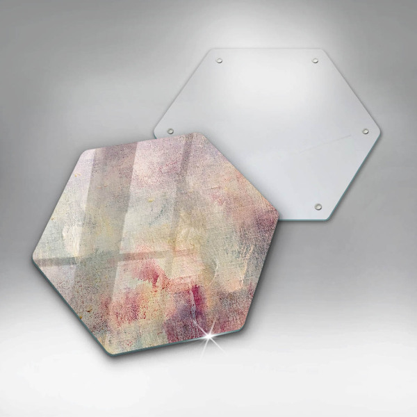 Skärbräda glas sexhörning Måla textur bakgrund