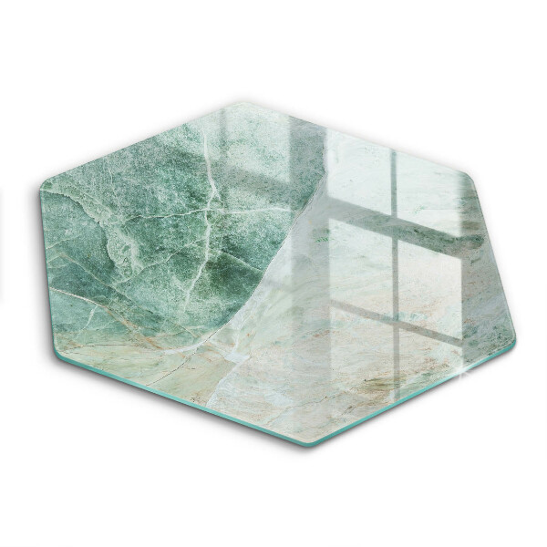 Skärbräda glas sexhörning Stenstruktur
