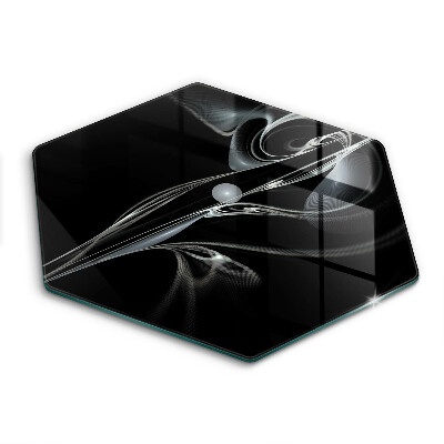 Skärbräda glas sexhörning Modern abstraktion