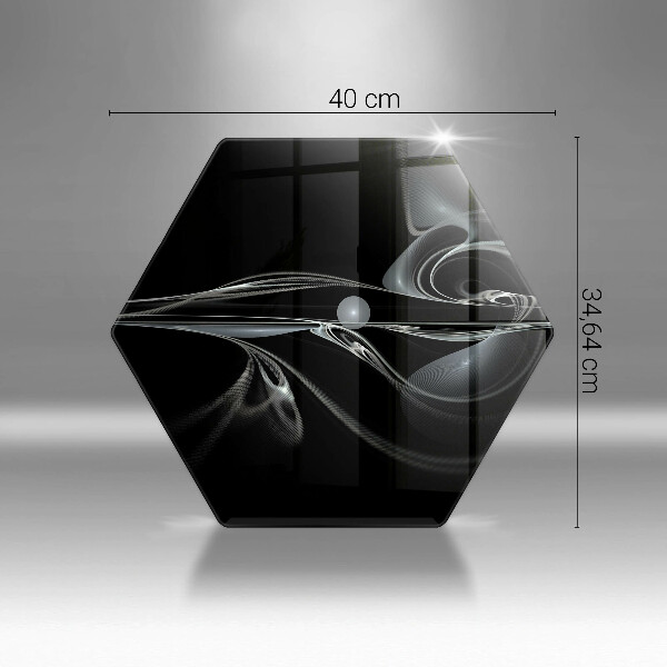 Skärbräda glas sexhörning Modern abstraktion