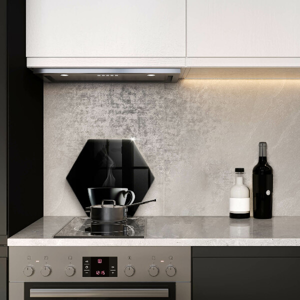 Skärbräda glas sexhörning En kopp te