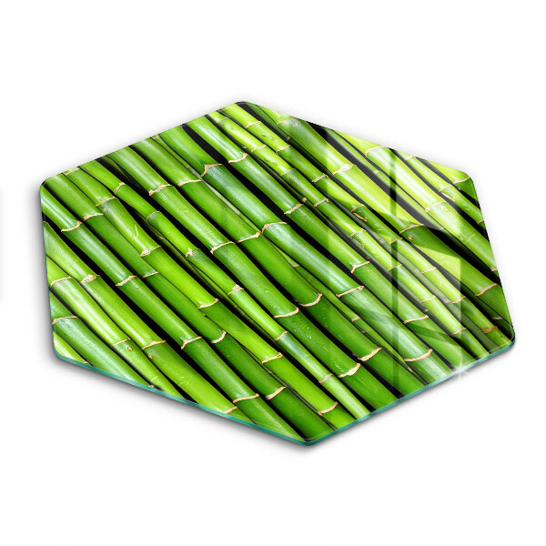 Skärbräda glas sexhörning Natur bambu