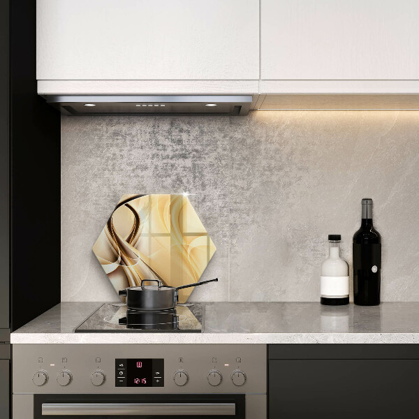 Skärbräda glas sexhörning Rök abstraktion