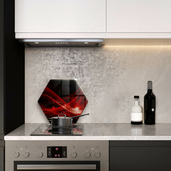 Skärbräda glas sexhörning Modern abstraktion