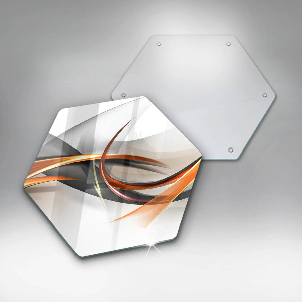 Skärbräda glas sexhörning Moderna former