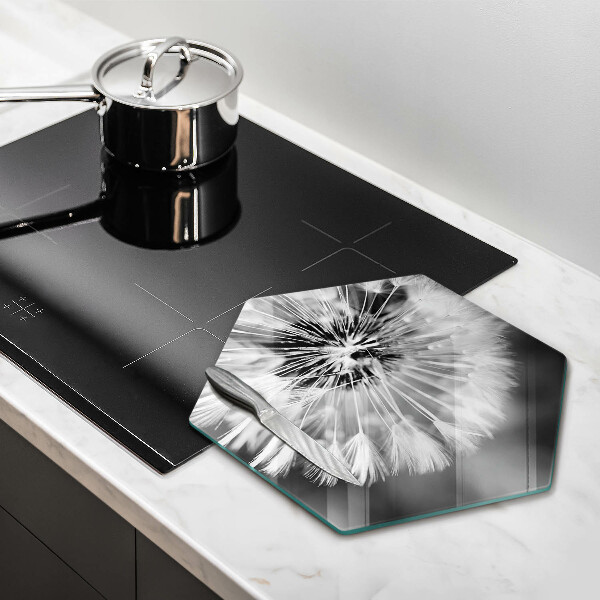 Skärbräda glas sexhörning En delikat maskros