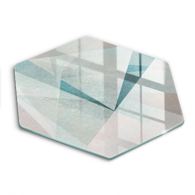 Skärbräda glas sexhörning Skarp abstraktion