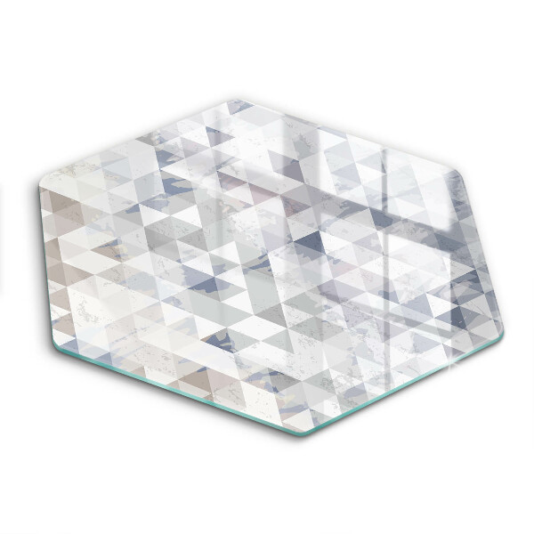 Skärbräda glas sexhörning Trianglar mönster