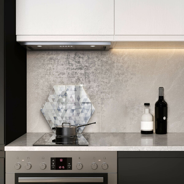 Skärbräda glas sexhörning Trianglar mönster