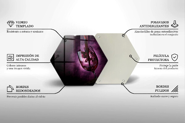 Skärbräda glas sexhörning Ett glas vin