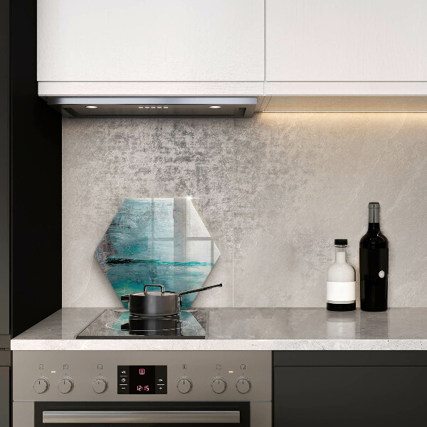 Skärbräda glas sexhörning Måla abstraktion bakgrund