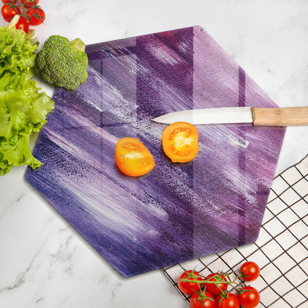 Skärbräda glas sexhörning Måla abstraktion