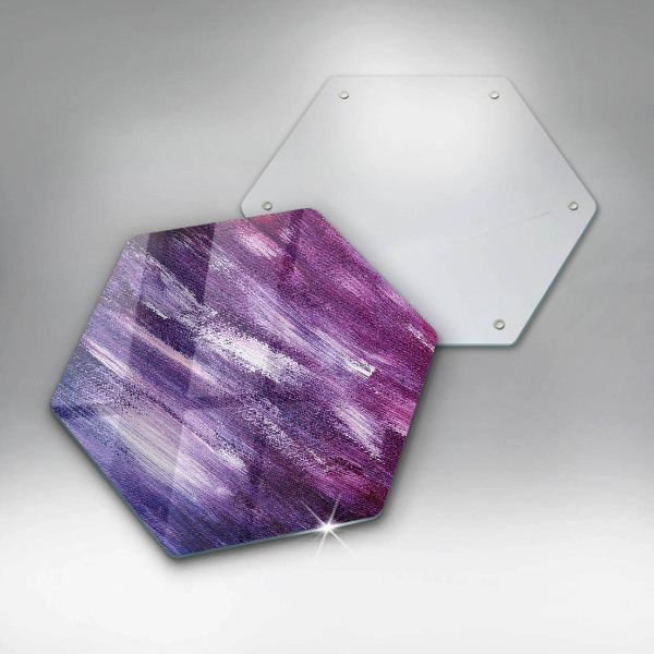 Skärbräda glas sexhörning Måla abstraktion