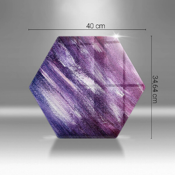 Skärbräda glas sexhörning Måla abstraktion