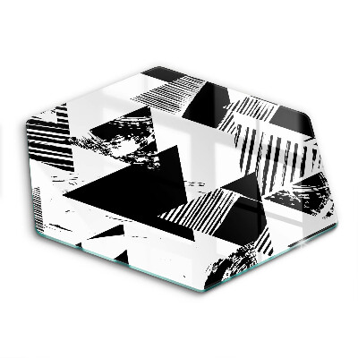 Skärbräda glas sexhörning Geometriska trianglar