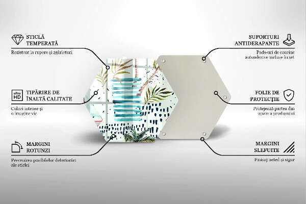 Skärbräda glas sexhörning Semesterillustrationer