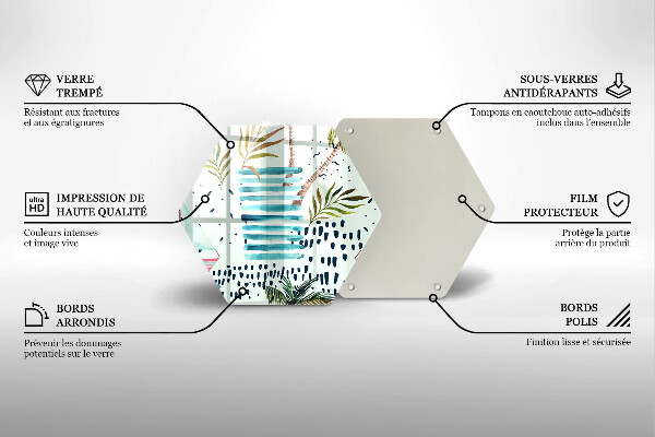 Skärbräda glas sexhörning Semesterillustrationer