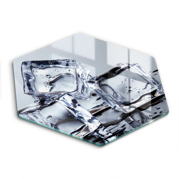Skärbräda glas sexhörning Isbitar