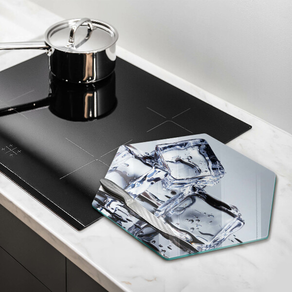 Skärbräda glas sexhörning Isbitar