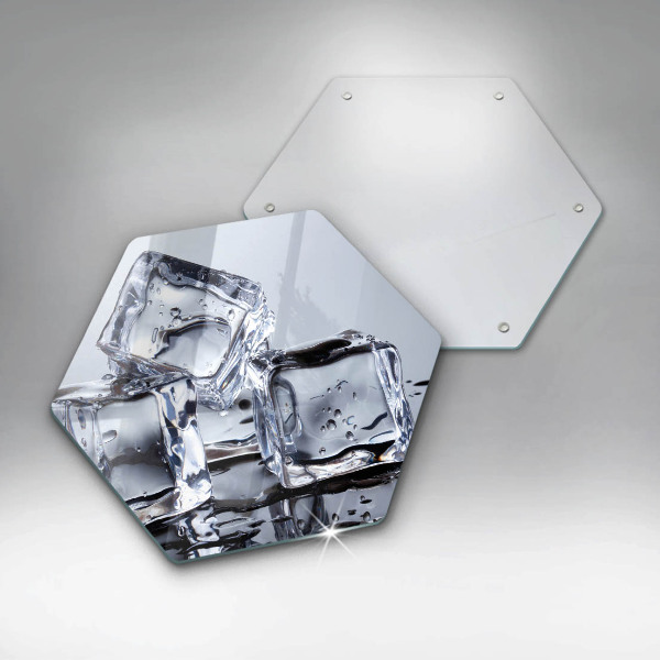 Skärbräda glas sexhörning Isbitar
