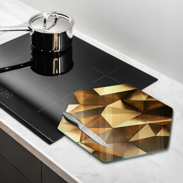 Skärbräda glas sexhörning Struktur abstraktion bakgrund