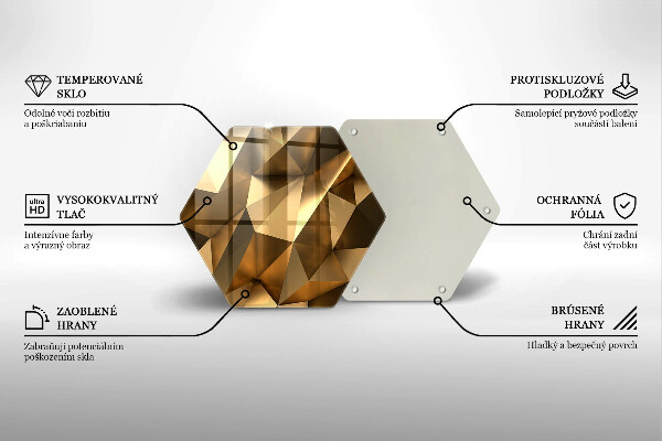 Skärbräda glas sexhörning Struktur abstraktion bakgrund