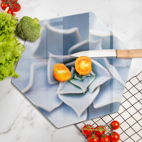 Skärbräda glas sexhörning Blomma växt