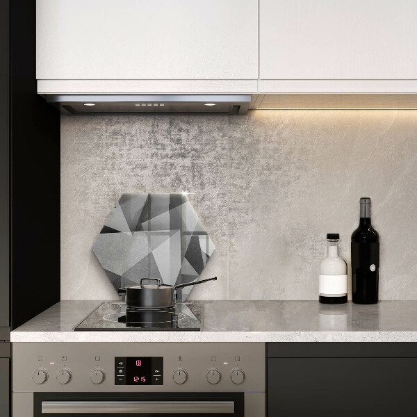 Skärbräda glas sexhörning Konkret skarp abstraktion