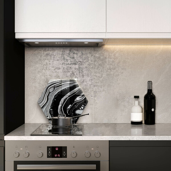 Skärbräda glas sexhörning Bläckabstraktion