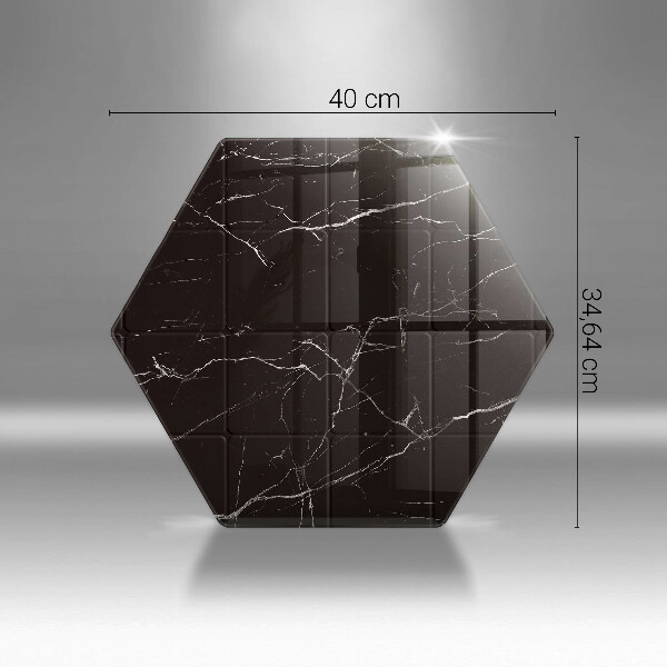 Skärbräda glas sexhörning Marmorplattor