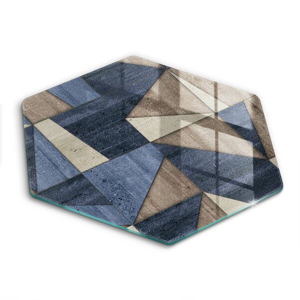 Skärbräda glas sexhörning Geometrisk abstraktion