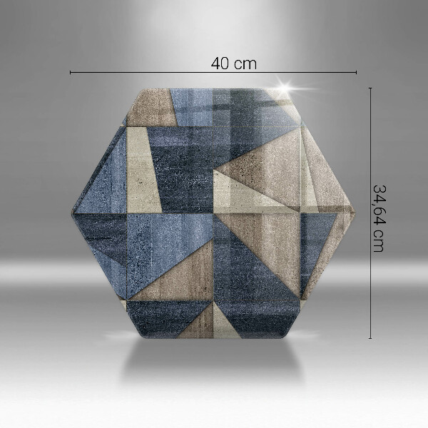 Skärbräda glas sexhörning Geometrisk abstraktion