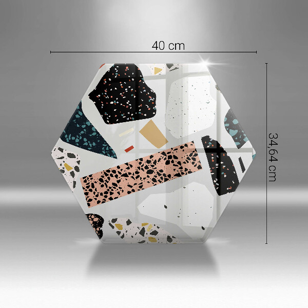 Skärbräda glas sexhörning Stengods