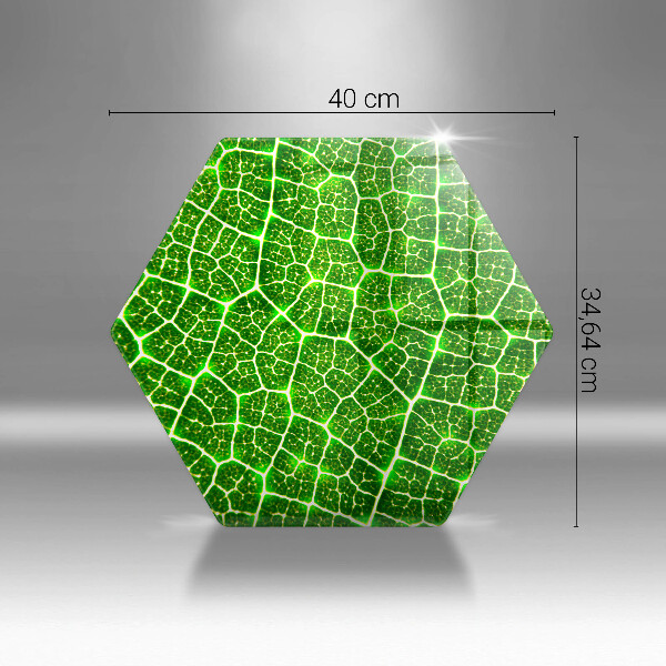 Skärbräda glas sexhörning Bladstruktur