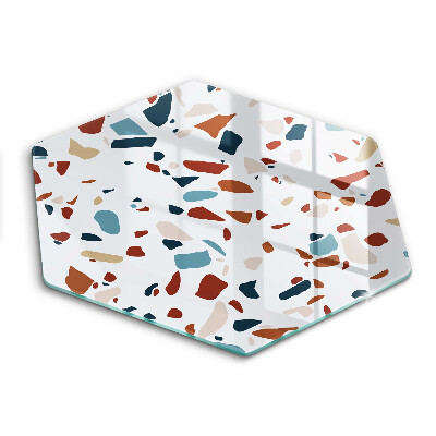 Skärbräda glas sexhörning Dekorativ sten