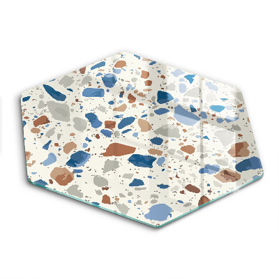 Skärbräda glas sexhörning Dekorativt stengods