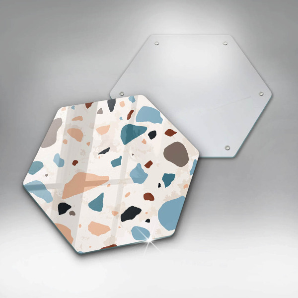 Skärbräda glas sexhörning Dekorativt stengods