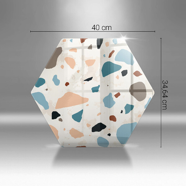 Skärbräda glas sexhörning Dekorativt stengods