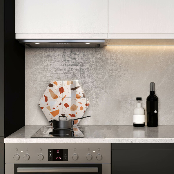 Skärbräda glas sexhörning Dekorativt stengods