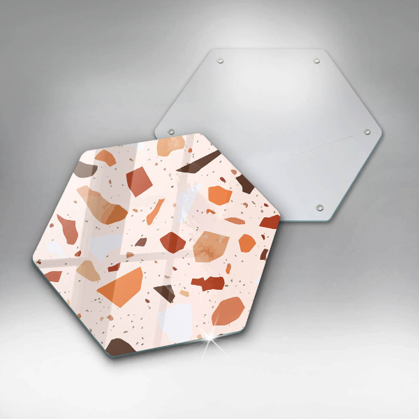 Skärbräda glas sexhörning Dekorativt stengods