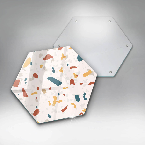 Skärbräda glas sexhörning Dekorativt stengods