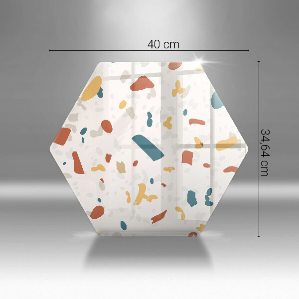 Skärbräda glas sexhörning Dekorativt stengods