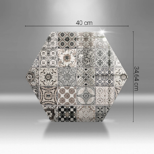 Skärbräda glas sexhörning Dekorativa plattor