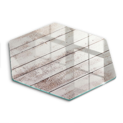 Skärbräda glas sexhörning Gamla träskivor