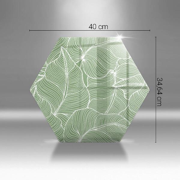 Skärbräda glas sexhörning Linjära blad